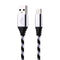 1m USB to USB-C / Type-C Nylon Weave Style Data Sync Charging Cable, for Galaxy S8 & S8 + / LG G6 / Huawei P10 & P10 Plus / Oneplus 5 and other Smartphones (Silver)