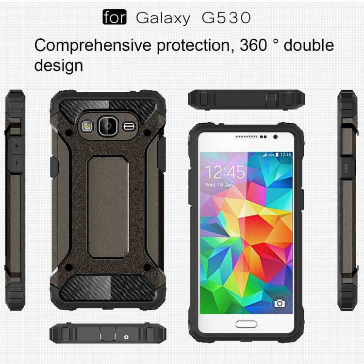 For Galaxy Grand Prime / G530 Tough Armor TPU + PC Combination Case(Coppery)