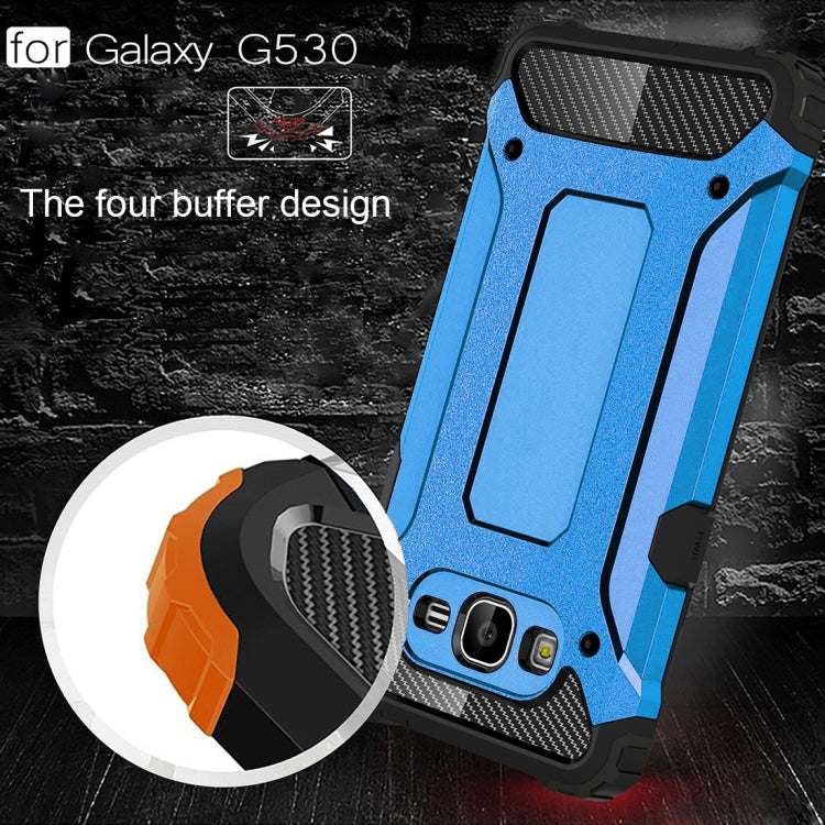 For Galaxy Grand Prime / G530 Tough Armor TPU + PC Combination Case(Blue)