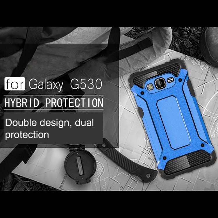 For Galaxy Grand Prime / G530 Tough Armor TPU + PC Combination Case(Blue)