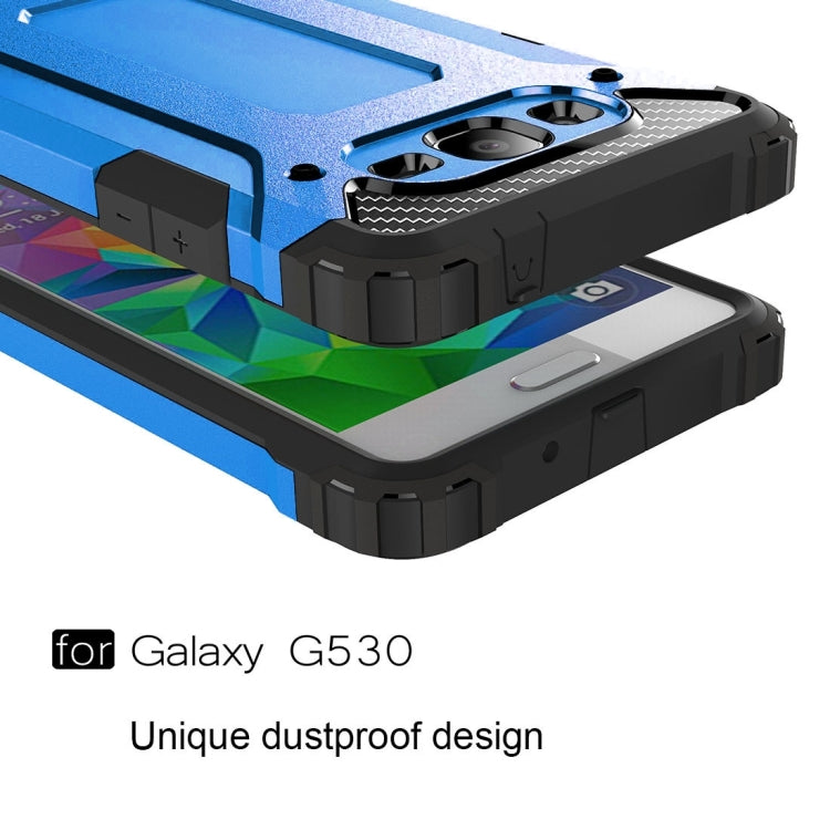 For Galaxy Grand Prime / G530 Tough Armor TPU + PC Combination Case(Blue)