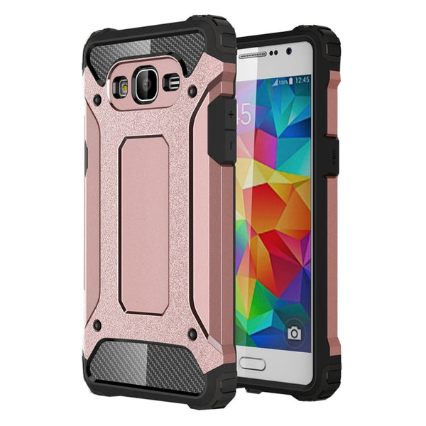 For Galaxy Grand Prime / G530 Tough Armor TPU + PC Combination Case(Rose Gold)