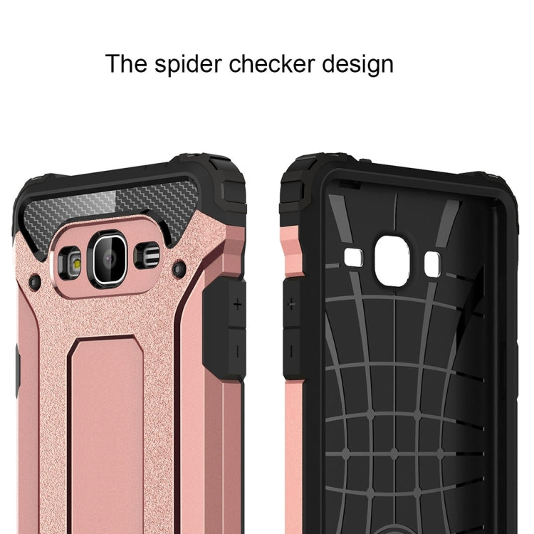 For Galaxy Grand Prime / G530 Tough Armor TPU + PC Combination Case(Rose Gold)