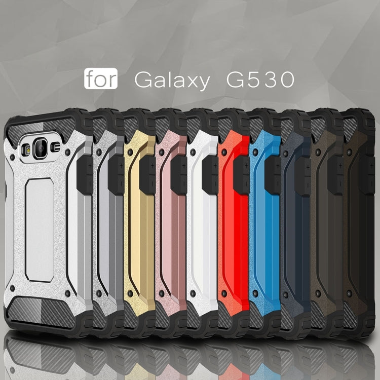 For Galaxy Grand Prime / G530 Tough Armor TPU + PC Combination Case(Rose Gold)