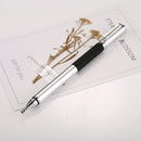 Universal 2 in 1 Multifunction Round Thin Tip Capacitive Touch Screen Stylus Pen, For iPhone, iPad, Samsung, and Other Capacitive Touch Screen Smartphones or Tablet PC(Silver)