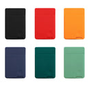 Universal Phone Back Sticker Wallet Card Slots Silicone Pouch Case for iPhone 13 / 12 / 11, Samsung, Huawei, Xiaomi and Other Smarphones(Black)