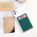 Universal Phone Back Sticker Wallet Card Slots Silicone Pouch Case for iPhone 13 / 12 / 11, Samsung, Huawei, Xiaomi and Other Smarphones(Blue)