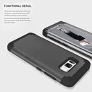 For Galaxy S8 + / G9550 Dropproof 3 in 1 No gap in the middle Silicone sleeve for mobile phone(Black)