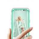 For Galaxy S8 + / G9550 Dropproof 3 in 1 No gap in the middle Silicone sleeve for mobile phone(Mint Green)