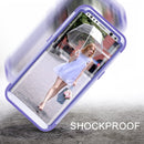 For Galaxy S8 + / G9550 Dropproof 3 in 1 No gap in the middle Silicone sleeve for mobile phone(Purple)
