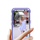 For Galaxy S8 + / G9550 Dropproof 3 in 1 No gap in the middle Silicone sleeve for mobile phone(Purple)
