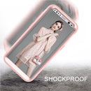 For Galaxy S8 + / G9550 Dropproof 3 in 1 No gap in the middle Silicone sleeve for mobile phone(Rose Gold)