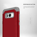 For Galaxy S8 + / G9550 Dropproof 3 in 1 No gap in the middle Silicone sleeve for mobile phone(Red)