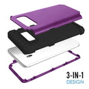 For Galaxy S8 + / G9550 Dropproof 3 in 1 No gap in the middle Silicone sleeve for mobile phone