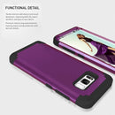 For Galaxy S8 + / G9550 Dropproof 3 in 1 No gap in the middle Silicone sleeve for mobile phone