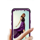 For Galaxy S8 + / G9550 Dropproof 3 in 1 No gap in the middle Silicone sleeve for mobile phone