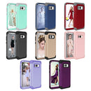 For Galaxy S8 + / G9550 Dropproof 3 in 1 No gap in the middle Silicone sleeve for mobile phone(Purple)