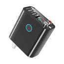 K16 2 in 1 3.5mm AUX + RAC Dual Output Plug-in Bluetooth 5.0 Audio Transmitter Receiver with Remote Control, CN Plug (Black)