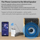 K16 2 in 1 3.5mm AUX + RAC Dual Output Plug-in Bluetooth 5.0 Audio Transmitter Receiver with Remote Control, CN Plug (Black)