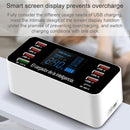 A9P 8 In 1 Multi-function Smart Digital Display Charging Station Socket Holder Stand