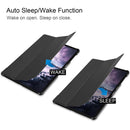 Custer Texture Horizontal Flip PU Leather Case for Galaxy Tab A 10.5 / T595 & T590, with Three-folding Holder & Sleep / Wake-up Function (Black)