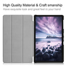 Custer Texture Horizontal Flip PU Leather Case for Galaxy Tab A 10.5 / T595 & T590, with Three-folding Holder & Sleep / Wake-up Function (Black)
