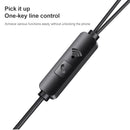 USAMS US-SJ548 EP-44 3.5mm Aluminum Alloy In-ear Wired Earphone with Central Control, Length: 1.2m (Red)