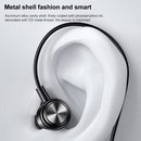 USAMS US-SJ548 EP-44 3.5mm Aluminum Alloy In-ear Wired Earphone with Central Control, Length: 1.2m (Black)