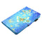 For Galaxy Tab A 8.0 / T380 & T385 Golden Butterflies Pattern Horizontal Flip Leather Case with Holder & Card Slots