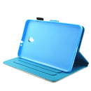 For Galaxy Tab A 8.0 / T380 & T385 Golden Butterflies Pattern Horizontal Flip Leather Case with Holder & Card Slots