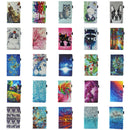 For Galaxy Tab A 8.0 / T380 & T385 Golden Butterflies Pattern Horizontal Flip Leather Case with Holder & Card Slots