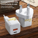 WK WP-U138 PD20W Type-C / USB-C + USB Fast Charging Power Adapter Charger, UK Plug