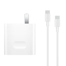 Original Huawei USB-C / Type-C Super Fast Charge Multi-Protocol Charger (Max 65W) with 1m 5A USB-C / Type-C to USB-C / Type-C Data Cable, US Plug(White)