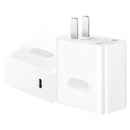Original Huawei USB-C / Type-C Super Fast Charge Multi-Protocol Charger (Max 65W) with 1m 5A USB-C / Type-C to USB-C / Type-C Data Cable, US Plug(White)