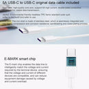 Original Huawei USB-C / Type-C Super Fast Charge Multi-Protocol Charger (Max 65W) with 1m 5A USB-C / Type-C to USB-C / Type-C Data Cable, US Plug(White)