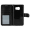 For Galaxy S7 Edge / G935 Crazy Horse Texture Horizontal Flip Magnetic Snap Leather Case with Adjustable Holder & Card Slots & Photo Frame & Wallet(Black)