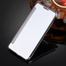 For Galaxy A7 (2017) / A720 Plating Mirror Horizontal Flip Leather Case with Sleep / Wake-up Function(White)