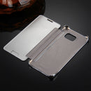 For Galaxy A7 (2017) / A720 Plating Mirror Horizontal Flip Leather Case with Sleep / Wake-up Function(White)