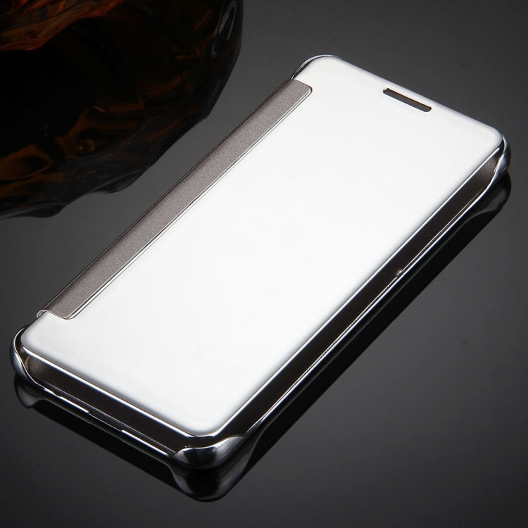 For Galaxy A7 (2017) / A720 Plating Mirror Horizontal Flip Leather Case with Sleep / Wake-up Function(White)