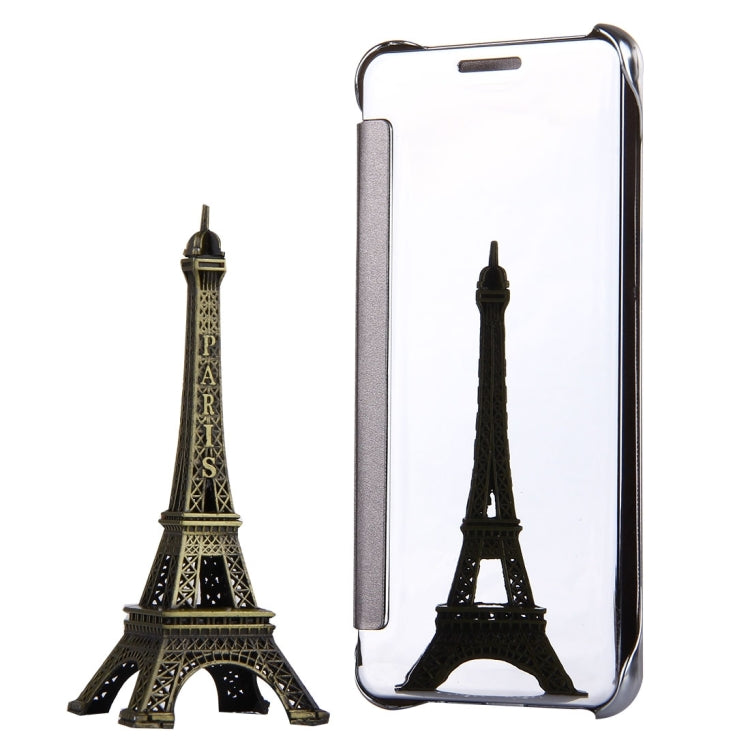 For Galaxy A7 (2017) / A720 Plating Mirror Horizontal Flip Leather Case with Sleep / Wake-up Function(White)