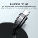 4 in 1 66W 6A USB to 8 Pin + Micro USB + Dual USB-C / Type-C Fast Charging Data Cable, Cable Length: 2m(Black)