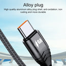 4 in 1 66W 6A USB to 8 Pin + Micro USB + Dual USB-C / Type-C Fast Charging Data Cable, Cable Length: 2m(Black)