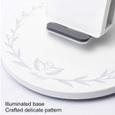 10W Smart Vertical Angel Wings Shape Mobile Phone Wireless Charger with Lighting Base