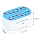 830-24 180W 24 USB Ports Multifunction Smart Charger Station AC100-240V, US Plug (White)
