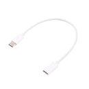 USB-C / Type-C Male to Type-C Female Extended Cable, Length: 1m (White)