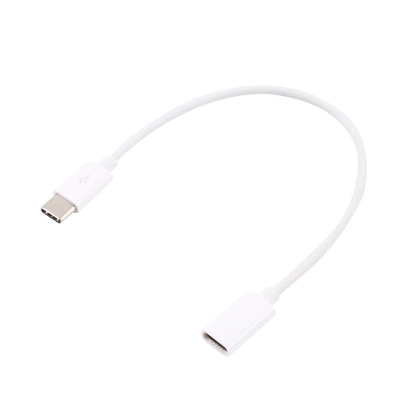 USB-C / Type-C Male to Type-C Female Extended Cable, Length: 1m (White)