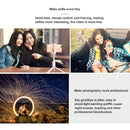AF15 Honor Bluetooth 3.0 Mobile Phone Adjustable Bluetooth Wireless Selfie Stick Self-timer Tripod(White)