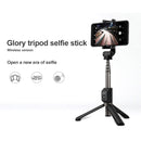AF15 Honor Bluetooth 3.0 Mobile Phone Adjustable Bluetooth Wireless Selfie Stick Self-timer Tripod(White)