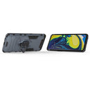 PC + TPU Shockproof Protective Case for Galaxy A80 / A90, with Magnetic Ring Holder (Navy Blue)