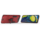 PC + TPU Shockproof Protective Case for Galaxy A80 / A90, with Magnetic Ring Holder (Red)